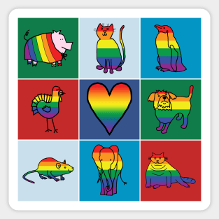 Pride Cute Animals Sticker